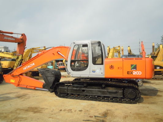 China 6.5L o deslocamento Japão Hitachi EX200-5 usou a máquina escavadora da esteira rolante fornecedor