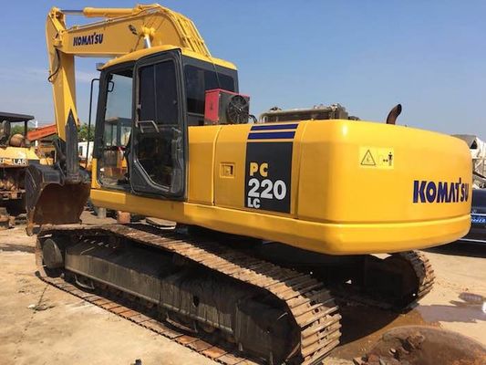 Comprimento 5850mm do crescimento PC220-7 22 máquina escavadora de KOMATSU da mão da tonelagem segunda fornecedor