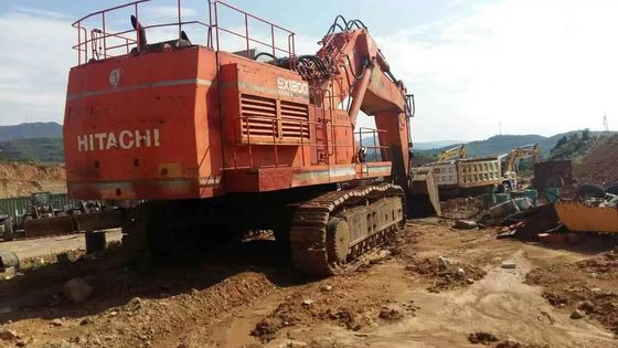 O tamanho 800mm EX1800 de 180 toneladas da sapata de 2011 anos usou a máquina escavadora de Hitachi fornecedor