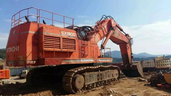 O tamanho 800mm EX1800 de 180 toneladas da sapata de 2011 anos usou a máquina escavadora de Hitachi 1