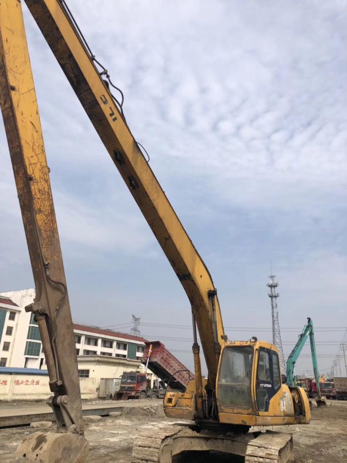 o tamanho 21M Long Boom Hyundai R210-5D da sapata de 600mm usou a máquina escavadora Machine 0