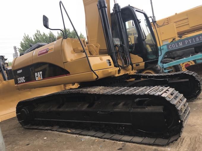 0,6 esteiras rolantes 330C Cat Used Excavators de Ton Max Digging Height 5780mm 0